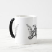 天使のアルファベットによっては最初の後者ハローが飛びます モーフィングマグカップ (正面左)