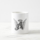 天使のアルファベットによっては最初の後者ハローが飛びます モーフィングマグカップ (中央)