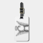 天使のアルファベットCの最初の後者によってはハローが飛びます ラゲッジタグ (正面縦)