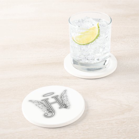 天使のアルファベットHの最初の後者によってはハローが飛びます コースター (側面)