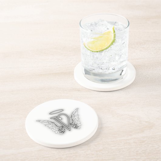 天使のアルファベットVの大文字によってはハローが飛びます コースター (側面)