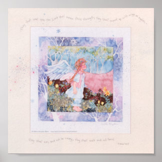 天使のアーカイブ品質のアートプリントを待つ ポスター