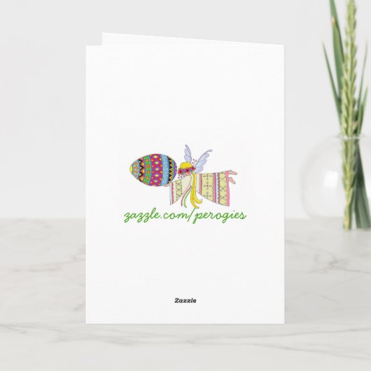 天使のウクライナの民芸の翼によって シーズンカード (裏面)