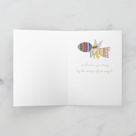 天使のウクライナの民芸の翼によって シーズンカード (内部)