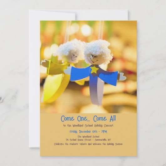 天使のオーナメント 招待状 (正面)