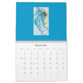 天使のカレンダー: Uncroppedパステル画 カレンダー (3月 2026)