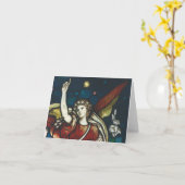 天使のガブリエルの空白のなカードはあなた自身の文字を加えます カード (黄色い花)