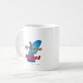 天使のクラシックのマグの私のナース コーヒーマグカップ (正面左)