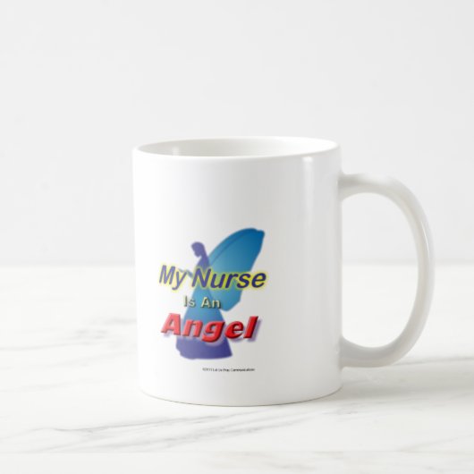 天使のクラシックのマグの私のナース コーヒーマグカップ (右)