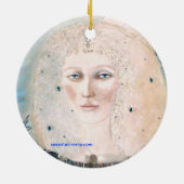 天使のクリスマスのオーナメント セラミックオーナメント (裏面)