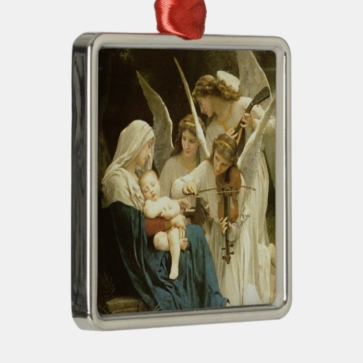 天使のクリスマスの出生のイエス・キリストの飼い葉桶の歌 メタルオーナメント (右)