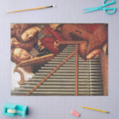 天使のクリスマスの挨拶を歌う音楽 薄葉紙 (クラフト)