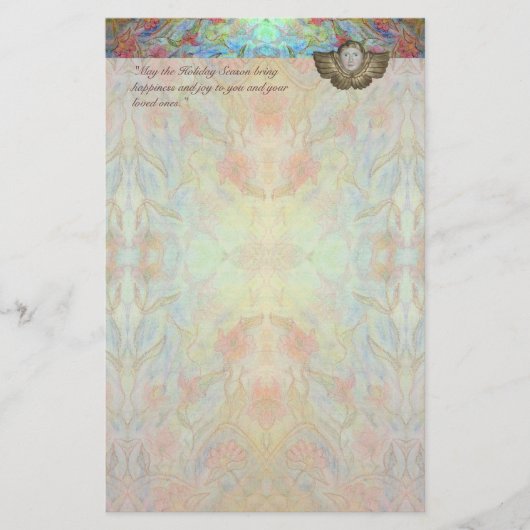 天使のクリスマスの筆記用紙 便箋 (正面)