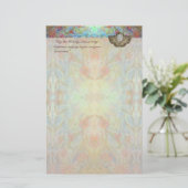 天使のクリスマスの筆記用紙 便箋 (スタンド正面)