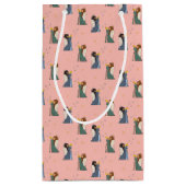 天使のクリスマスを祝う スモールペーパーバッグ (裏面)