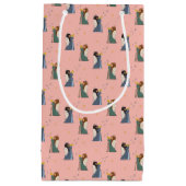 天使のクリスマスを祝う スモールペーパーバッグ (正面)