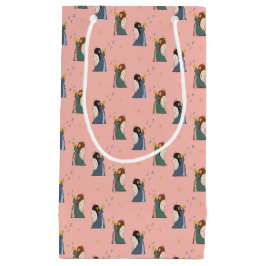 天使のクリスマスを祝う スモールペーパーバッグ