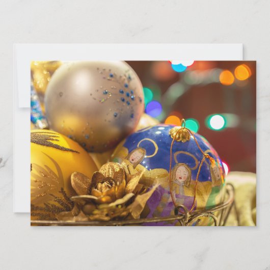 天使のクリスマスオーナメント シーズンカード (正面)