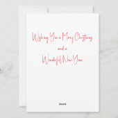 天使のクリスマスオーナメント シーズンカード (裏面)