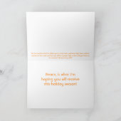 天使のクリスマスカード シーズンカード (内部)