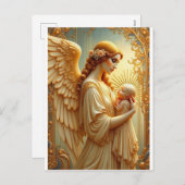 天使のクリスマスカード シーズンポストカード (正面/裏面)