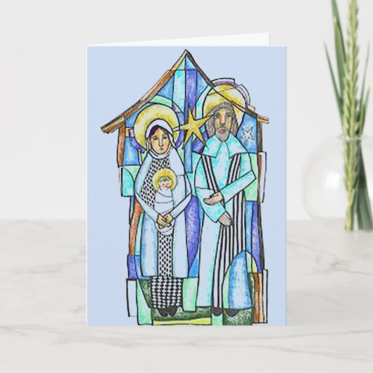 天使のクリスマスグリーティングカードに合うクリスマス カード (正面)