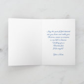 天使のクリスマスグリーティングカードに合うクリスマス カード (内部)