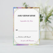 天使のクリスマスパーティーRSVP応答 出欠カード (スタンド正面)