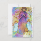 天使のクリスマスパーティーRSVP応答 出欠カード (裏面)