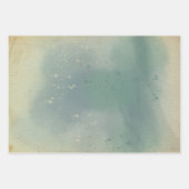 天使のクリスマスメリーとキャンドルライトのイエス ラッピングペーパーシート (正面2)