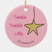 天使のクリスマス装飾 セラミックオーナメント (裏面)