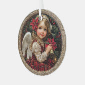 天使のクリスマス ガラスオーナメント (正面左)