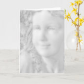 天使のグリーティングカード カード (黄色い花)