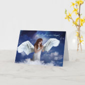 天使のグリーティングカード カード (黄色い花)