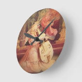 天使のコンサート ラウンド壁時計 (傾斜)
