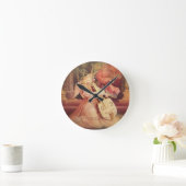 天使のコンサート ラウンド壁時計 (ホーム)