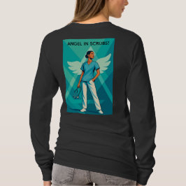 天使のスクラブ/CNA看護師 女性用Tシャツ Tシャツ