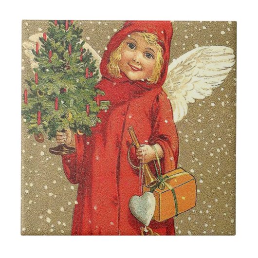 天使のチェルブクリスマスツリースノー タイル (正面)