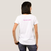 天使のチェルブ ロータスフラワー 天国の天使 Tシャツ (裏面フル)