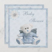 『天使のテディ·ボーイズ·ベイビー·シャワー』 招待状 (正面/裏面)