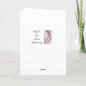 天使のテンプレートのクリスマスカード シーズンカード (裏面)