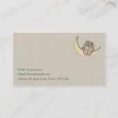 天使のテーマのヴィンテージの名刺 名刺 (裏面)