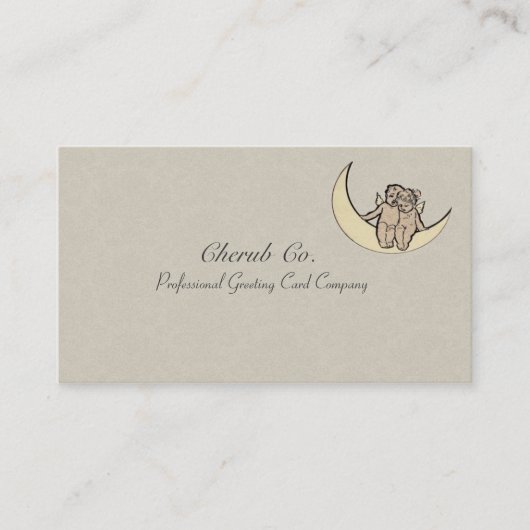 天使のテーマのヴィンテージの名刺 名刺 (正面)