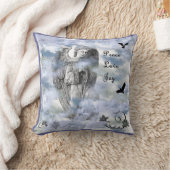 天使のデザインの枕 クッション (ブランケット)