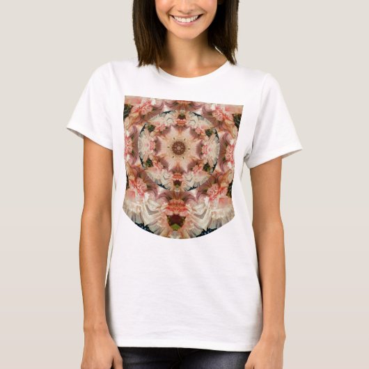 天使のトランペットの曼荼羅- Tシャツ (正面)