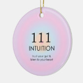 天使のナンバーズ111直感 セラミックオーナメント (左)