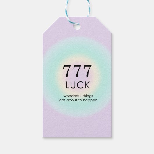 天使のナンバーズ777運 ギフトタグ (正面)