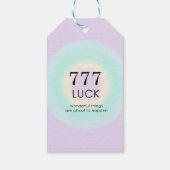 天使のナンバーズ777運 ギフトタグ (裏面)