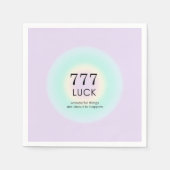 天使のナンバーズ777運 スタンダードカクテルナプキン (正面)