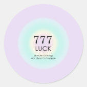 天使のナンバーズ777運 ラウンドシール (正面)